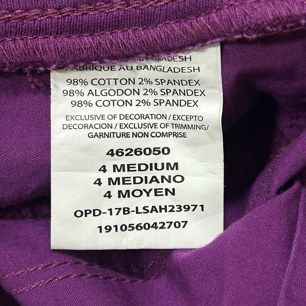 Lee Stretch Relaxed Fit Shorts - Womens 4 - Just Below The Waist Purple EUC! - Picture 4 of 7
